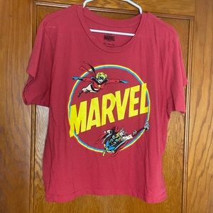 Marvel Crop Top Tee Sz XXL